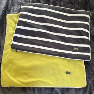 Lot of 2 Lacoste Pillow Covers